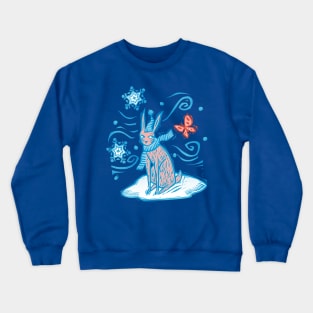 Christmas Rabbit Crewneck Sweatshirt